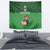 Custom Ireland Rugby with Celtic Pattern Tapestry Shamrock Go Champions