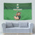 Custom Ireland Rugby with Celtic Pattern Tapestry Shamrock Go Champions