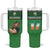 Custom Ireland Rugby with Celtic Pattern Tumbler With Handle Shamrock Go Champions