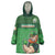 Custom Ireland Rugby with Celtic Pattern Wearable Blanket Hoodie Shamrock Go Champions