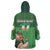 Custom Ireland Rugby with Celtic Pattern Wearable Blanket Hoodie Shamrock Go Champions