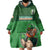 Custom Ireland Rugby with Celtic Pattern Wearable Blanket Hoodie Shamrock Go Champions