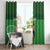 Custom Ireland Rugby with Celtic Pattern Window Curtain Shamrock Go Champions