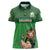 Custom Ireland Rugby with Celtic Pattern Women Polo Shirt Shamrock Go Champions