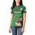 Custom Ireland Rugby with Celtic Pattern Women Polo Shirt Shamrock Go Champions