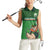 Custom Ireland Rugby with Celtic Pattern Women Sleeveless Polo Shirt Shamrock Go Champions