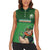 Custom Ireland Rugby with Celtic Pattern Women Sleeveless Polo Shirt Shamrock Go Champions