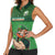 Custom Ireland Rugby with Celtic Pattern Women Sleeveless Polo Shirt Shamrock Go Champions