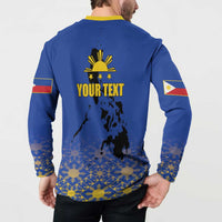 Philippines Independence Day Button Sweatshirt Kalayaan Kinabukasan Kasaysayan