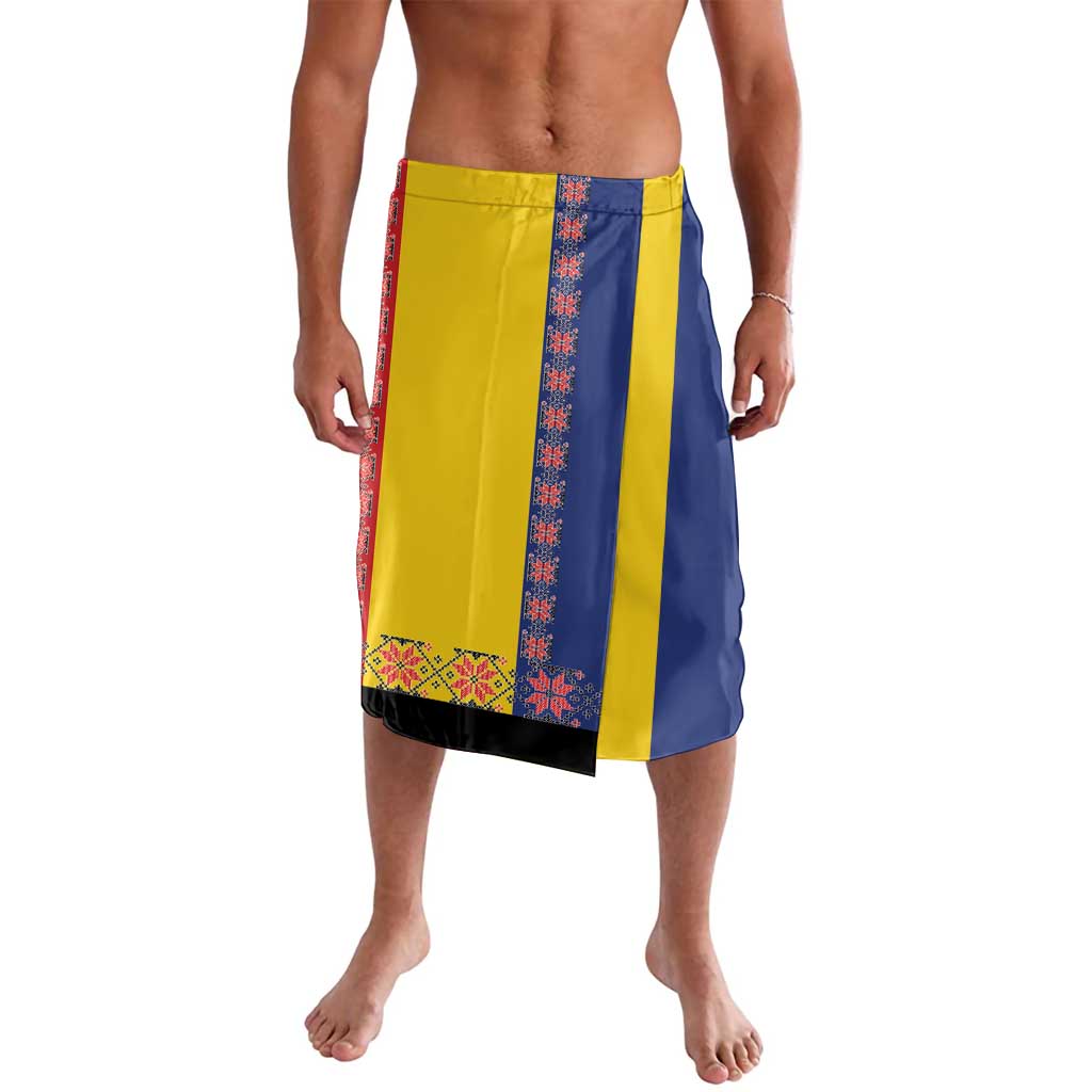 Romania National Flag Day 26th June Lavalava Red Traditional Embroidery Patterns