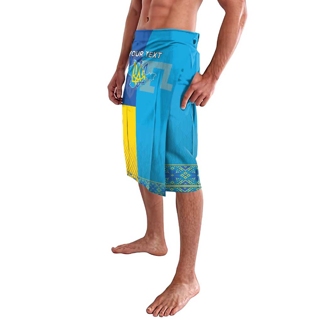 Personalized Crimean Tatar Flag Day Lavalava Ukraine Crimea Map