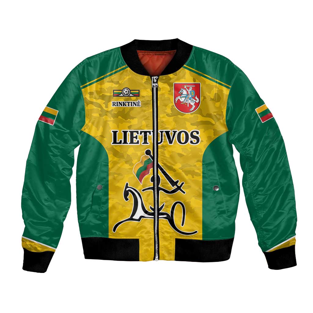 Republic of Lithuania Football Bomber Jacket Sporty Style