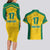 Republic of Lithuania Football Couples Matching Long Sleeve Bodycon Dress and Hawaiian Shirt Sporty Style