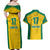 Republic of Lithuania Football Couples Matching Off Shoulder Maxi Dress and Hawaiian Shirt Sporty Style