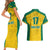 Republic of Lithuania Football Couples Matching Short Sleeve Bodycon Dress and Hawaiian Shirt Sporty Style