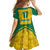 Republic of Lithuania Football Family Matching Long Sleeve Bodycon Dress and Hawaiian Shirt Sporty Style