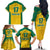 Republic of Lithuania Football Family Matching Off The Shoulder Long Sleeve Dress and Hawaiian Shirt Sporty Style