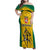 Republic of Lithuania Football Family Matching Off Shoulder Maxi Dress and Hawaiian Shirt Sporty Style