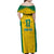 Republic of Lithuania Football Family Matching Off Shoulder Maxi Dress and Hawaiian Shirt Sporty Style