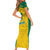 Republic of Lithuania Football Family Matching Short Sleeve Bodycon Dress and Hawaiian Shirt Sporty Style