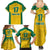 Republic of Lithuania Football Family Matching Summer Maxi Dress and Hawaiian Shirt Sporty Style