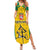 Republic of Lithuania Football Family Matching Summer Maxi Dress and Hawaiian Shirt Sporty Style