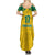 Republic of Lithuania Football Family Matching Summer Maxi Dress and Hawaiian Shirt Sporty Style