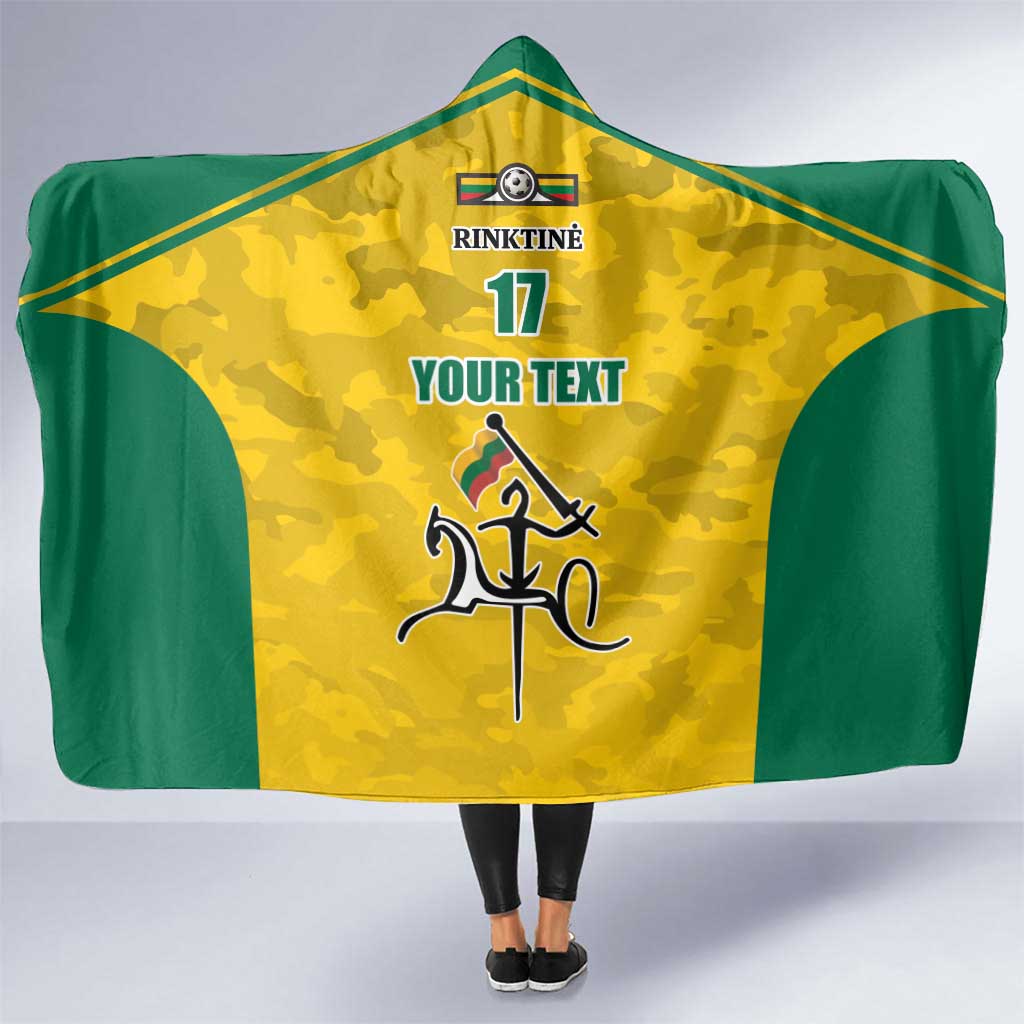 Republic of Lithuania Football Hooded Blanket Sporty Style