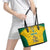 Republic of Lithuania Football Leather Tote Bag Sporty Style