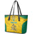 Republic of Lithuania Football Leather Tote Bag Sporty Style