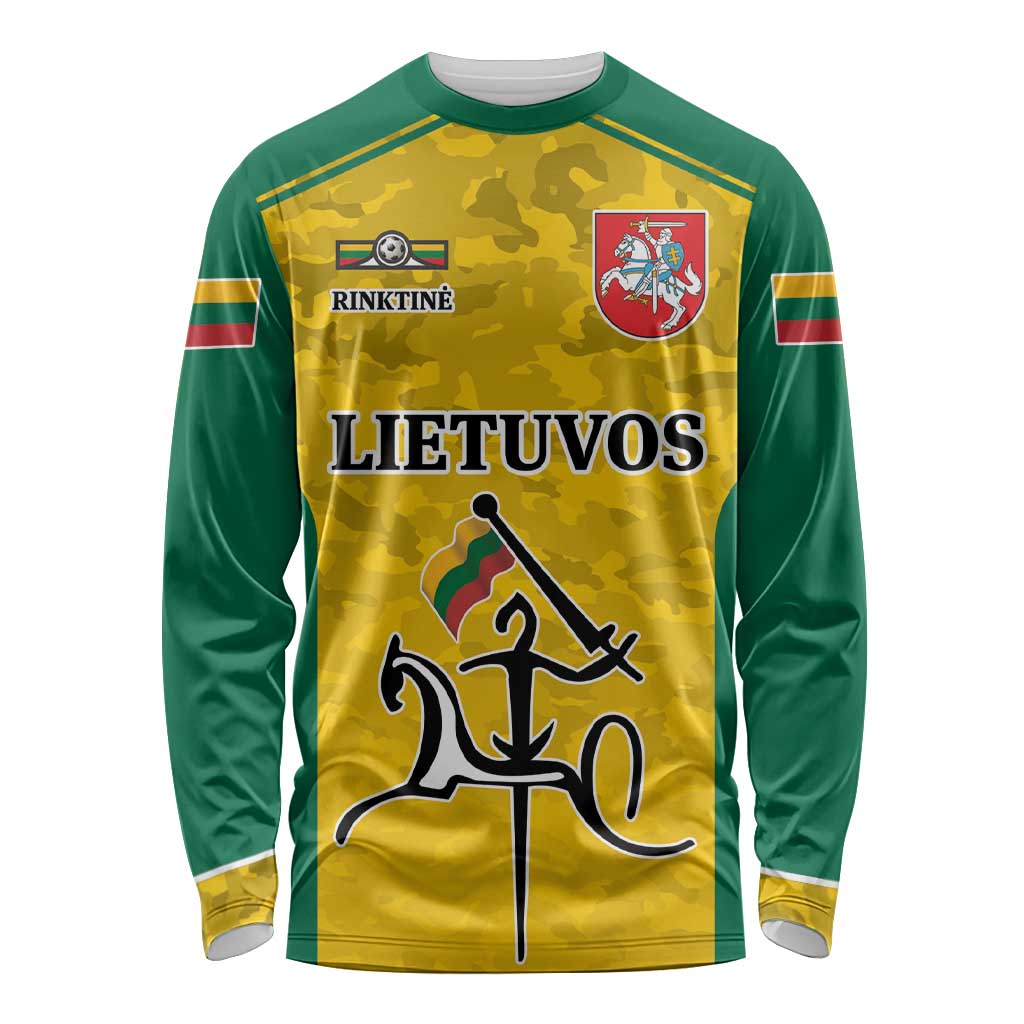 Republic of Lithuania Football Long Sleeve Shirt Sporty Style