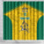 Republic of Lithuania Football Shower Curtain Sporty Style