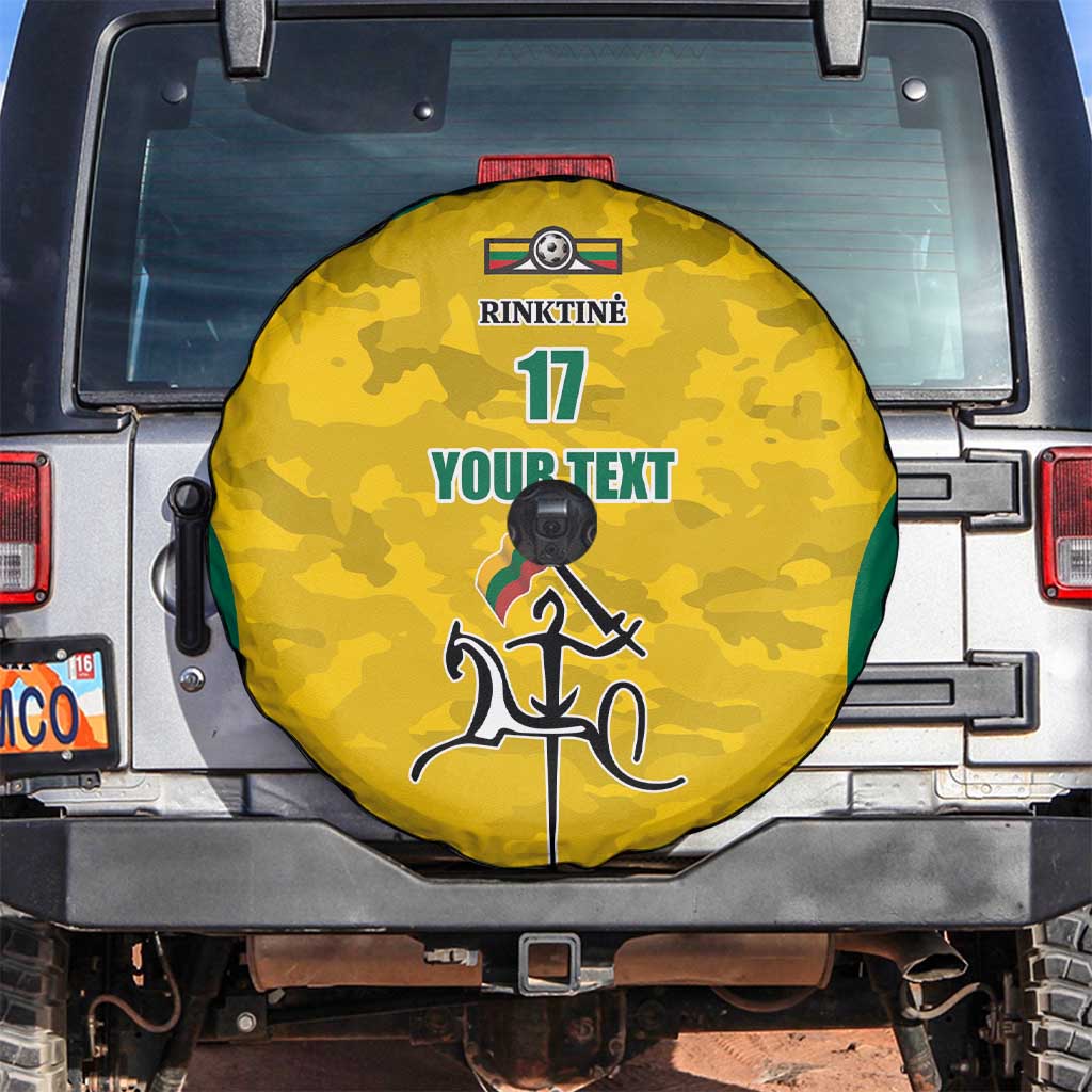 Republic of Lithuania Football Spare Tire Cover Sporty Style