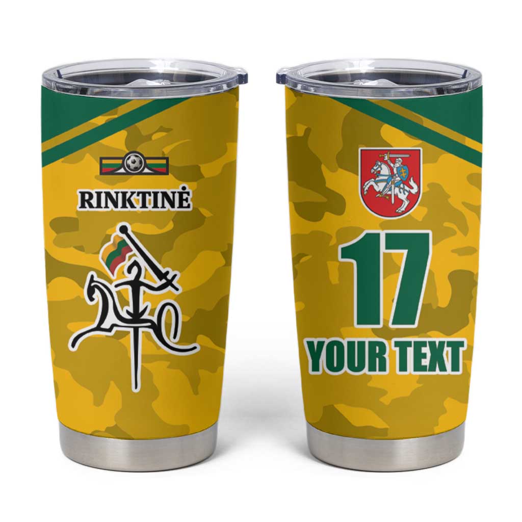 Republic of Lithuania Football Tumbler Cup Sporty Style LT17 - Wonder Print Shop