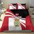 Personalized Danmark Coat of Arms Bedding Set Denmark Three Pale Blue Lions