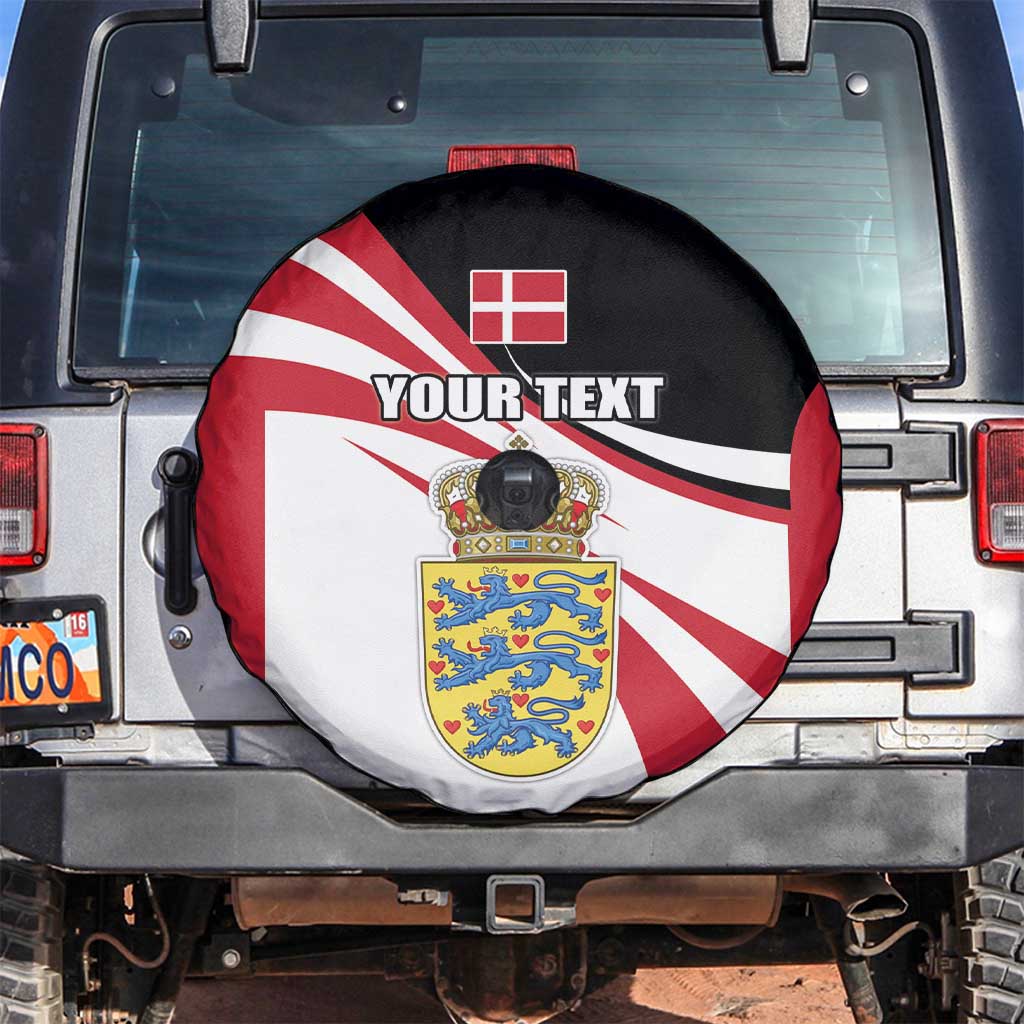 Personalized Danmark Coat of Arms Spare Tire Cover Denmark Three Pale Blue Lions