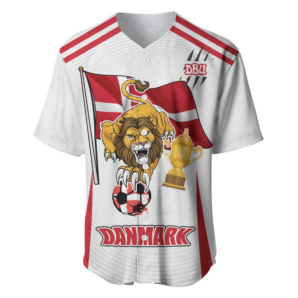 Custom Danmark Football Go Champions Baseball Jersey Denmark Sporty Style