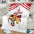 Custom Danmark Football Go Champions Blanket Denmark Sporty Style