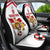 Custom Danmark Football Go Champions Car Seat Cover Denmark Sporty Style