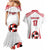 Custom Danmark Football Go Champions Couples Matching Mermaid Dress and Hawaiian Shirt Denmark Sporty Style