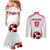 Custom Danmark Football Go Champions Couples Matching Mermaid Dress and Long Sleeve Button Shirt Denmark Sporty Style