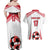 Custom Danmark Football Go Champions Couples Matching Off Shoulder Maxi Dress and Hawaiian Shirt Denmark Sporty Style