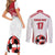 Custom Danmark Football Go Champions Couples Matching Short Sleeve Bodycon Dress and Long Sleeve Button Shirt Denmark Sporty Style