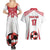 Custom Danmark Football Go Champions Couples Matching Summer Maxi Dress and Hawaiian Shirt Denmark Sporty Style