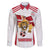 Custom Danmark Football Go Champions Family Matching Long Sleeve Bodycon Dress and Hawaiian Shirt Denmark Sporty Style