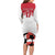 Custom Danmark Football Go Champions Family Matching Long Sleeve Bodycon Dress and Hawaiian Shirt Denmark Sporty Style