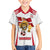 Custom Danmark Football Go Champions Family Matching Off Shoulder Short Dress and Hawaiian Shirt Denmark Sporty Style