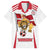 Custom Danmark Football Go Champions Family Matching Short Sleeve Bodycon Dress and Hawaiian Shirt Denmark Sporty Style