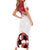 Custom Danmark Football Go Champions Family Matching Short Sleeve Bodycon Dress and Hawaiian Shirt Denmark Sporty Style