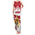 Custom Danmark Football Go Champions Family Matching Tank Maxi Dress and Hawaiian Shirt Denmark Sporty Style